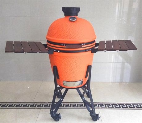 Lò nướng BBQ tráng men màu cam tròn 54,6cm Kamado Ceramic