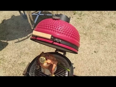 Bản lề đặc biệt Than đô thị Kamado Grill 22 inch Tráng men trắng Hoàn thiện 57*65cm