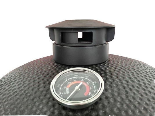 Cây than 22 Inch Dot Pattern Ceramic Kamado Grills Với đá pizza đen