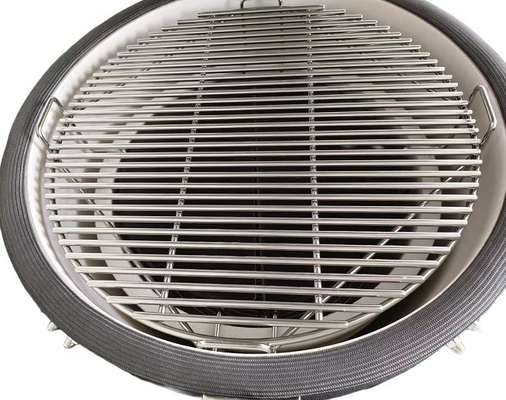 Cây than 22 Inch Dot Pattern Ceramic Kamado Grills Với đá pizza đen