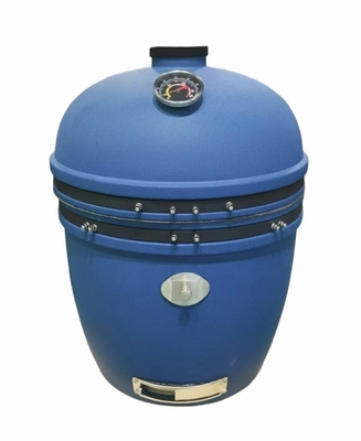 Than nướng tráng men bong bóng xanh Kamado Grill BBQ 27 inch